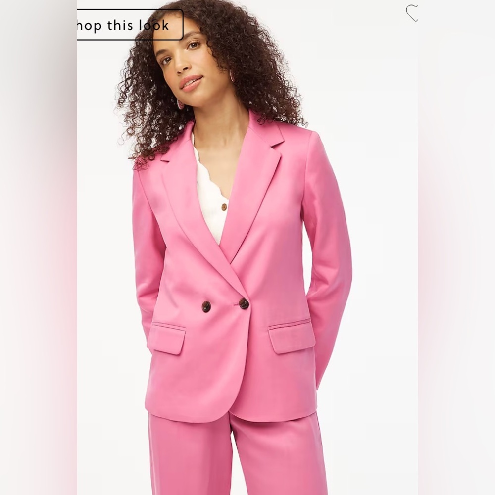 J Crew NWT Pink Women's Blazer Size 8 100% Lyocell